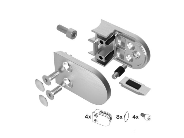 Glass clamp - set